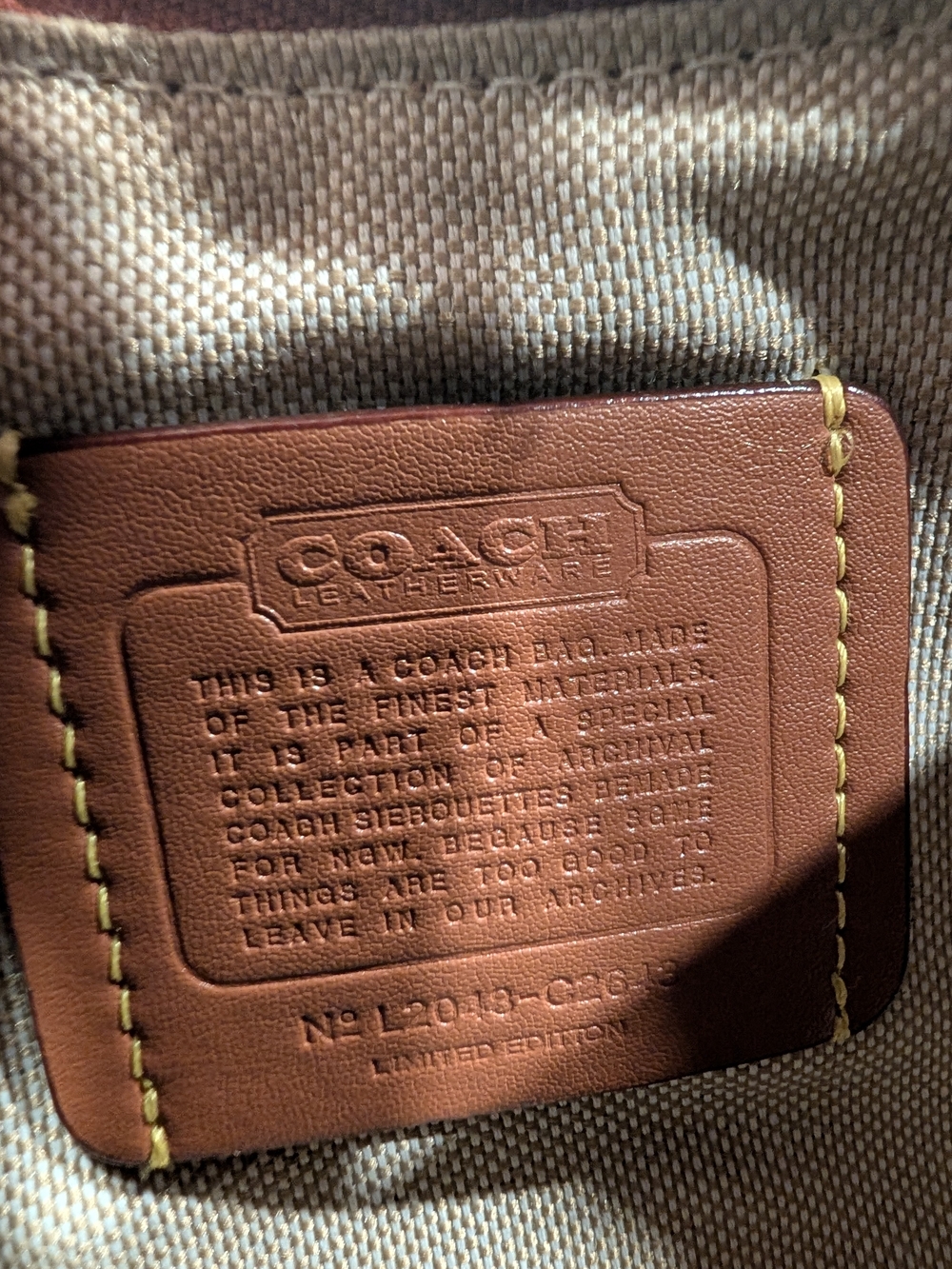 Coach Originals Swinger 20 Glovetanned Leather (Style C2643) - Limited - Picture 14 of 14